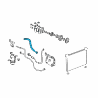 OEM 2010 GMC Sierra 2500 HD Hose Asm-A/C Compressor Diagram - 25953345