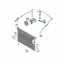 OEM 2012 Nissan Pathfinder Hose Flexible, High Diagram - 92490-ZS01A