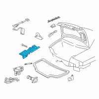 OEM 2000 Chevrolet Monte Carlo Hinge Asm-Rear Compartment Lid Diagram - 10382577