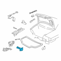 OEM 2000 Chevrolet Impala Cylinder Kit-Rear Compartment Lid Lock (Uncoded) Diagram - 15822404