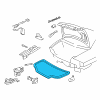 OEM 2002 Chevrolet Impala Weatherstrip Asm-Rear Compartment Lid Diagram - 10350981