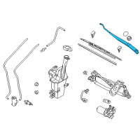 OEM 2018 Kia Sportage Windshield Wiper Arm Assembly Driver Diagram - 98311D9000