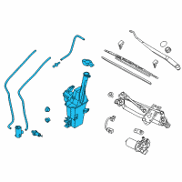 OEM 2020 Kia Sportage Reservoir & Pump Assembly Diagram - 98610D9700