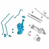 OEM Kia Reservoir & Pump Assembly Diagram - 98610D9700