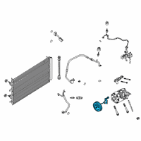 OEM Ford Escape CLUTCH ASY - COMPRESSOR Diagram - LX6Z-19V649-A