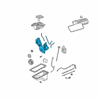 OEM Mercury Mountaineer Front Cover Diagram - 2L2Z-6019-AA