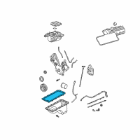 OEM Lincoln Continental Oil Pan Gasket Kit Diagram - 3L3Z-6710-AA