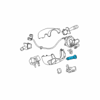 OEM 2006 Chevrolet Equinox Cylinder Kit, Ignition Lock (Uncoded) Diagram - 19120481