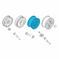 OEM 2018 Lincoln Continental Wheel, Alloy Diagram - GD9Z-1007-A