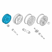 OEM 2018 Lincoln Continental Wheel, Alloy Diagram - FT4Z-1007-E