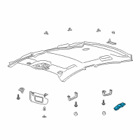 OEM 2013 Lincoln MKZ Dome Lamp Diagram - DP5Z-13776-D