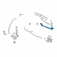 OEM 2011 Hyundai Sonata Linkage Assembly-Windshield Wiper Diagram - 98120-3Q000