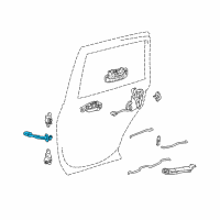 OEM 1998 Toyota RAV4 Check Assy, Rear Door Diagram - 68630-42010