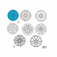 OEM 2007 Toyota Camry Wheel, Steel Diagram - 42611-06350