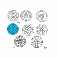 OEM 2007 Toyota Camry Wheel, Alloy Diagram - 42611-06370