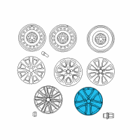 OEM 2011 Toyota Camry Wheel, Alloy Diagram - 42611-06540