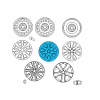 OEM 2008 Toyota Camry Wheel, Alloy Diagram - 42611-06390