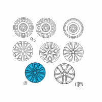 OEM 2011 Toyota Camry Wheel, Alloy Diagram - 42611-06640