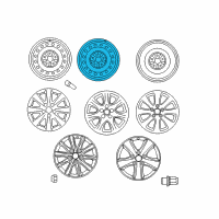 OEM 2009 Toyota Camry Wheel, Steel Diagram - 42611-33541