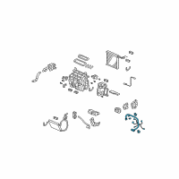 OEM Honda Sub-Wire, Air Conditioner Diagram - 80650-TA0-A10