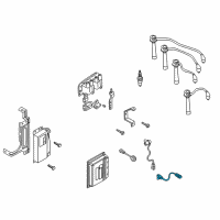 OEM Kia Rio Crank Angle Sensor Diagram - 0K30A18891