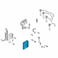 OEM 2004 Kia Rio Engine Control Unit Ecu Module Diagram - 0K32A18881