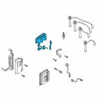 OEM 2003 Kia Rio Ignition Coil Assembly Diagram - 0K30E1810X