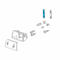 OEM Ford Crown Victoria Headlamp Assembly Bracket Diagram - F8AZ-13N020-AA
