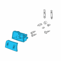 OEM 2005 Ford Crown Victoria Composite Headlamp Diagram - 4W7Z-13008-B