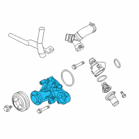 OEM 2014 Ford Mustang Water Pump Diagram - BR3Z-8501-H