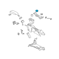 OEM Chevrolet Trailblazer EXT Liner, Front Floor Console Cup Holder Diagram - 89039691