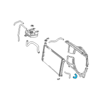 OEM 2002 GMC Savana 2500 Hose Asm-Radiator Outlet *Marked Print Diagram - 15164173