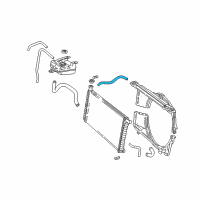 OEM 2000 GMC Savana 2500 Hose-Radiator Inlet Diagram - 15960271