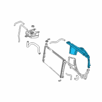 OEM 2001 Chevrolet Express 3500 Shroud-Radiator Fan Upper Diagram - 15959940