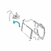 OEM 1996 Chevrolet Express 2500 HOSE, Engine Coolant Recovery Diagram - 15964396