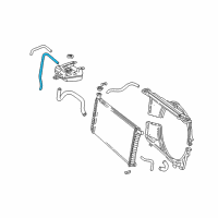 OEM 1999 GMC Savana 3500 Hose Asm-Radiator Surge Tank Outlet Diagram - 15028833