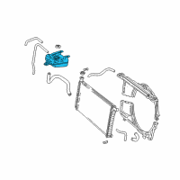 OEM 2000 Chevrolet Express 2500 Tank Asm-Radiator Surge Diagram - 15154924