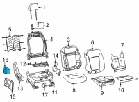 OEM 2022 Jeep Compass Switch-Power Seat Diagram - 68233980AC