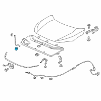 OEM Honda Accord Holder, Rod Diagram - 90672-SNB-901