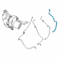 OEM 2014 Dodge Charger Hose-Power Steering Pressure Diagram - 68217583AA