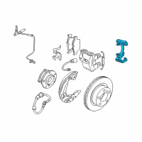 OEM BMW 325xi Calliper Carrier Diagram - 34-11-6-769-095