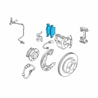 OEM 2009 BMW 135i Front Brake Pads Set Diagram - 34-11-6-777-772