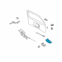 OEM Lincoln Navigator Latch Assembly Diagram - 6L7Z-7843150-A