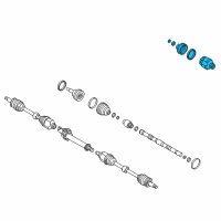 OEM 2019 Kia Sedona Joint & Shaft Kit-Front Diagram - 49526A9300