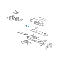 OEM 2009 Pontiac Solstice Compartment Lamp Diagram - 25910223