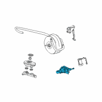 OEM 2002 Ford F-250 Super Duty Booster Assembly Diagram - 5C7Z-2005-B