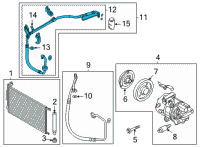 OEM 2021 Hyundai Elantra Tube Assembly-Suction & Liquid Diagram - 97777-AA450