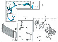 OEM Hyundai Elantra Tube Assembly-Suction & Liquid Diagram - 97775-AA450