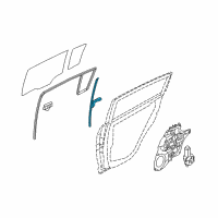 OEM 2012 Kia Sportage Channel Assembly-Rear Door Door Diagram - 835203W000