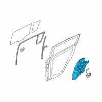 OEM 2012 Kia Sportage Panel Assembly-Rear Door Module Diagram - 834713W000